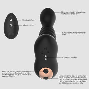 WINYI Masajeador de Próstata ODM OEM Control Remoto 10 Modo Vibrador Mecedora Calefacción Slaping Juguete Sexual Anal Para Hombres - Product Image 2