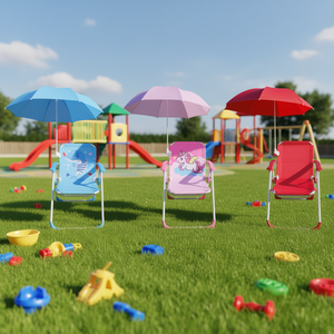 Silla Relax con Sombrilla de Red 50X38X38 Cm para Niños, Uso en Exteriores - Product Image 3