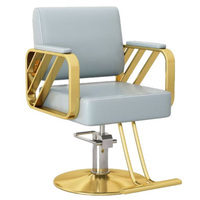 Vente en gros de chaise de styliste rotative inclinable en cuir PU pour salon de beauté pivotant pour la coupe de cheveux Styling gratuit