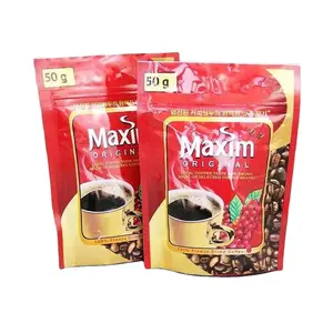 Custom Made Flexible Coffee Bean Packaging Bags With Valve Packaging Flat Bottom 100gr 100g 150 G 250g 500g 1kg Coffee Bag