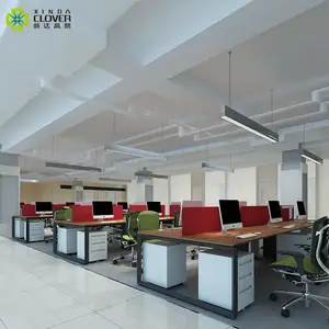 Furnitur Meja Kantor Desain Stasiun Kerja 4 Orang SL
