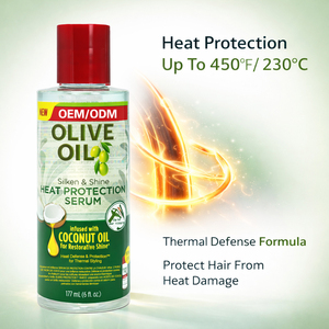 Suero Capilar con Protección Térmica de Aceite de Oliva y Coco, Marca Privada OEM ODM, Aceite Reparador Orgánico para el Cabello, Control del Frizz, Brillo Restaurador - Product Image 5