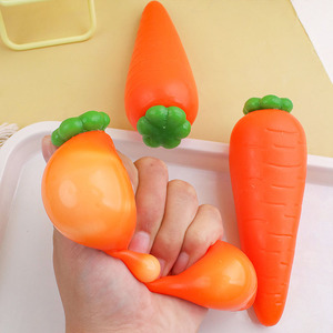 Mini Squishies Carotte Kawaii Parfumés à Remontée Lente, Jouet Anti-Stress pour Enfants, Jouet Sensoriel Squishy - Product Image 2