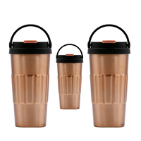 Fabricant prix de gros tasses thermiques de voyage en acier inoxydable à double paroi tasse à café isolée avec couvercle