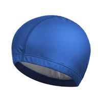 Gorra de natación con revestimiento de tela de PU para orejas protectoras de exportación Popular, gorras de polo de agua transpirables