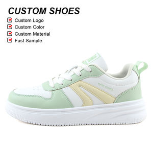 OLICOM OEM ODM Fabbrica Personalizzata Logo <span class=keywords><strong>Scarpe</strong></span> Bianche Piccole da <span class=keywords><strong>Donna</strong></span> Alta Qualità PU Ammortizzazione EVA Antiscivolo Sneakers da Skateboard <span class=keywords><strong>Donna</strong></span> Personalizzate - Product Image 1