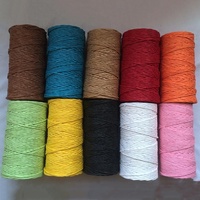 Prix usine décorer remplissage boîte cadeau emballage ficelle corde de raphia naturel coloré