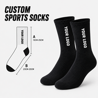 Chaussettes de sport personnalisées de haute qualité pour hommes, chaussettes de sport en coton jacquard