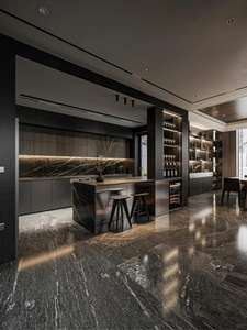 Precio Unitario, Muebles de Cocina Modernos de Pared, Diseños Italianos, Muebles de Cocina de Lujo Personalizados con Chapa, Islas de Cocina Hechas en China - Product Image 5