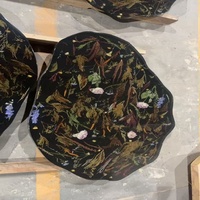 Nouvelle conception, table en bois massif avec résine Abyss Flower Sea, vente directe d'usine