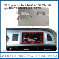 Layar LCD Monitor navigasi asli untuk Audi A4 A6 A8 Q7 MMI 2G High becbecker BE9399