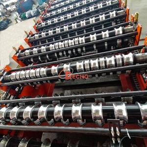 ماكينة صنع بلاط ألواح الجدار المموج المموج بطبقة مزدوجة - Product Image 5