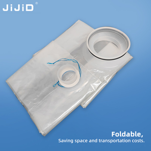 Sac de protection en plastique alimentaire JIJID pour conteneur IBC avec ports d'entrée et de sortie, doublure PE sans lavage pour conteneurs de 1000L - Product Image 3