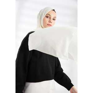 Ivory <b>Chiffon</b> Fur Shawl - Product Image 5