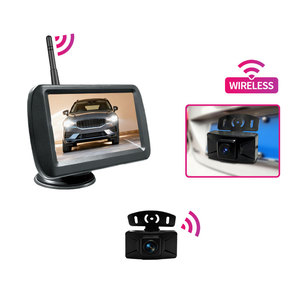 Suction Cup Installation AHD 4.3 Inch Wireless <b>Car</b> Blind Spot Monitoring System <b>Reversing</b> Aid License Plate <b>Camera</b> YB-Wireless-4 - Product Image 1