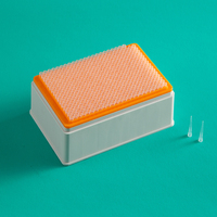 Embouts de pipette jetables en polypropylène à 384 puits de 30 µl pour pipettes Agilent, transparents, pour usage en laboratoire avec boîte de rangement