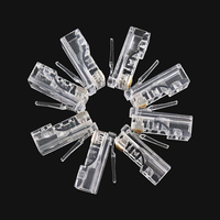 Conector Modular RJ45 8P8C Personalizado, Conector UTP Pass Through Eazy Cat6, Conector RJ45 Cat6 UTP
