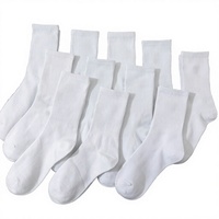 Chaussettes en coton blanches respirantes pour hommes, personnalisées avec logo, motif lettres amusantes, style décontracté printemps, vente en gros