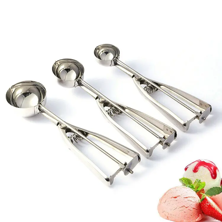 Muỗng Kem Bộ Muỗng Thép Không Gỉ Cookie Scoop Bộ 3