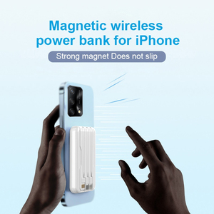 Từ ngân hàng điện không dây 10000mAh sạc di động sạc nhanh được xây dựng trong cáp với hiển thị kỹ thuật số - Product Image 2