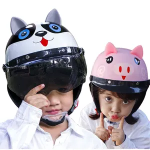 Motorrad Kinder Halb helme Jungen Mädchen Kinder Vier Jahreszeiten Universal Cute Kinder sicherheit Kopfhut Baby Cartoon Fahrrad helm