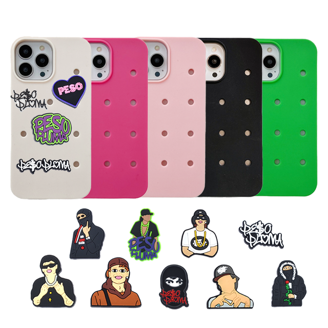 Rubber Charms for Phone Case Silicone Luxury Design Phone Case for Shoe Charms Diy Charms Phone Case