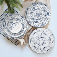 Service de table en porcelaine fine de haute qualité, design rétro classique, motif animal, branche entrelacée, nouveau style chinois, cadeaux d'affaires