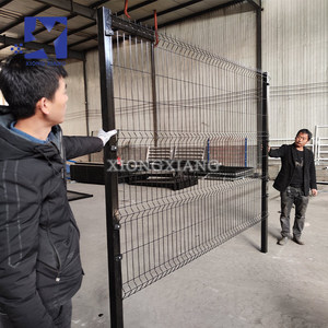 Dễ dàng lắp ráp nóng bán <span class=keywords><strong>PVC</strong></span> tráng 3D hàng rào cong cho hàng rào ngoài trời hoặc vườn - Product Image 4