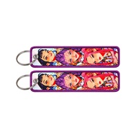 Llavero de Anime K-Demon Hunters, Clásico, de PU, Ligero, con Etiqueta Tejida, Accesorios y Adornos para Bolsos