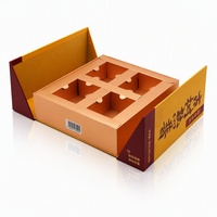 Boîte cadeau rigide en carton double porte sur mesure, haut de gamme, recyclable, avec doublure en éponge pour le thé et les produits alimentaires divers