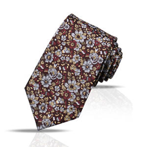 Corbata de Hombre con Estampado Floral Tiyo, 100% Poliéster, Casual, Antipilling, Regalo para Boda o Banquete, Punta de Flecha, Origen Zhejiang - Product Image 1