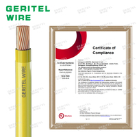 Cable eléctrico UL, tamaño de cable AWG 4 6 8 10 12 14, cobre trenzado, nailon eléctrico, THHN/THWN/, Cable de construcción
