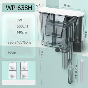 도매 가격 폭포 외부 수족관 공기 펌프 벽걸이 형 필터 수족관 필터 펌프에 매달려 - Product Image 6