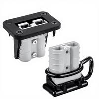 Terminal de Batería de Conexión Rápida Daiertek Gris 120A con Cubierta para Aplicaciones Marinas y Automotrices, Conector de Cable de Batería de Alta Resistencia
