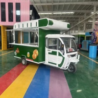 Tricycle mobile de vente de nourriture de rue, chariot électrique de vente ambulante, kiosque alimentaire pour la vente de nourriture en plein air