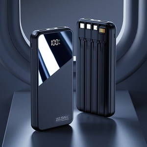 Batterie externe de voyage grande capacité 30000mAh 10000mAh avec câbles, charge rapide PD 22.5W - Product Image 1