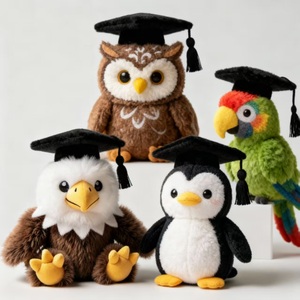 <span class=keywords><strong>Peluche</strong></span> Personalizzati per la Stagione di Laurea Super Morbidi con Uccelli Volanti, Gatti Soffici, Gufi e Fenicotteri - 30CM Unisex - Product Image 3