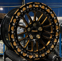 Jantes de course PJ Drag Racing Beadlock polies 13" 14" 15" pour BMW M4 M5 E46 E92 F80 F82 F90 Mercedes-Benz C63 AMG CLS63 GT63S C43