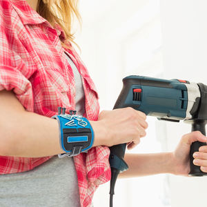 Venta directa de fábrica, soporte de pulsera magnético de carpintero, tornillo de sujeción, clavos, herramientas de broca personalizable OEM ODM compatible con agua - Product Image 2