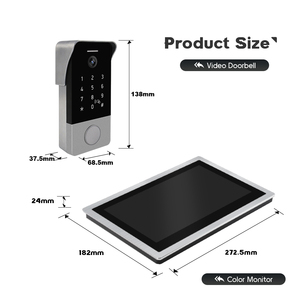 Tcp/ip Dễ dàng cài đặt Video intercom với 1080P máy ảnh frid Thẻ mở mở khóa tuya thông minh intercom điện thoại Doorphone - Product Image 4