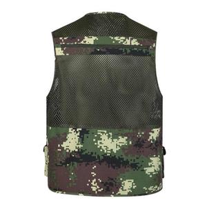 <span class=keywords><strong>Gilet</strong></span> <span class=keywords><strong>de</strong></span> pêche d'été multi-poches couleur kaki - Product Image 2