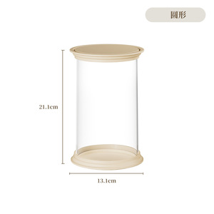 Chất lượng cao PS + PET nhựa labu mù hộp hiển thị trường hợp 360 ° trong suốt đứng 5.16x5.16x8.31 inch chống bụi Stackable đồ chơi - Product Image 4