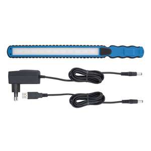 Lampe LED rechargeable ultra-mince Fervi avec chargement USB et adaptateur secteur pour ateliers et utilisation en extérieur - Product Image 1