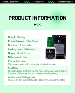 Không Thấm Nước Giả Lâu Dài Siêu Keo Lông Mi Mở Rộng Ib Keo Lash Dính Đen Lông Mi Mở Rộng Keo - Product Image 2