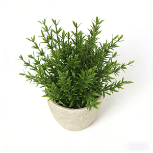 <span class=keywords><strong>Plantes</strong></span> d'épices artificielles, romarin vert moyen, petit arbre, faux arbre d'intérieur, décoration de bureau, bonsaï, arrangement floral - Product Image 3