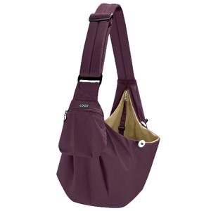 Sac de transport portable pour animaux de compagnie 15L, couleur unie, sac de poitrine tendance pour chiens et chats - Product Image 5