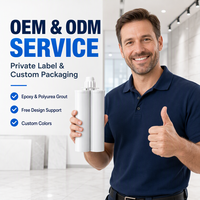 Mortier époxy bicomposant pour carrelage, résistant à l'eau et aux taches, remplisseur de joints de carrelage céramique, fabrication directe usine, OEM ODM
