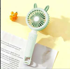 Nuevo Ventilador de Mano con Orejas de Oso, Gato, Conejo y Ciervo, con Gancho y Luz - Product Image 3