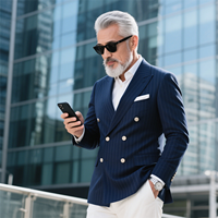 Veste d'automne pour homme personnalisée 202508081025 noire avec rayures blanches, manches longues, taille 2XL