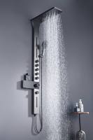 Thermostatische Duschpanele mit LED-Hintergrundbeleuchtung |   Regendusche, Handbrause & Körperdüsen |   Moderne Badezimmerdusche
